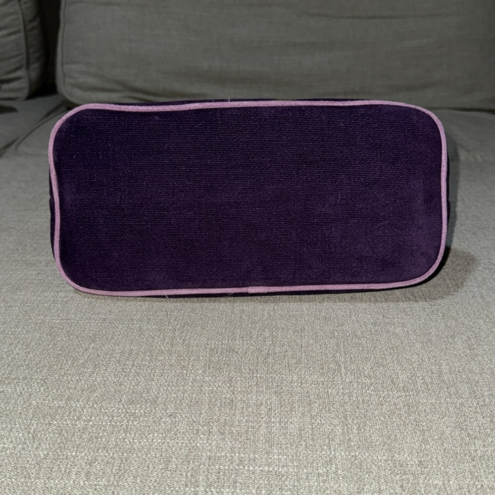 Victoria’s Secret velour bag Purple and Pink Heart - Picture 6 of 8